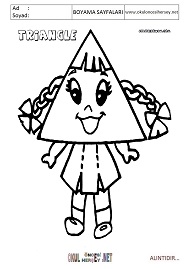 üçgen boyama sayfaları